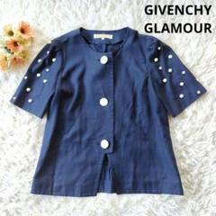 【送料0円】 大きいサイズ】GIVENCHYGLAMOURジバンシィグラマーリネン ジャケット・アウター