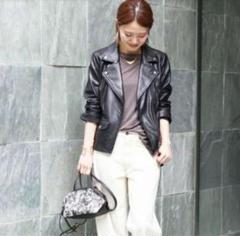 ままま様JOURNALSTANDARD relume DYEラムレザーシングルラ 2025年最新】JOURNAL STANDARD relume レディース シングル