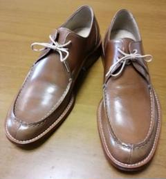 【ほぼ新品】ブランド革靴 KATHARINE HAMNETT 茶 25.5cm