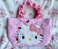 ハローキティ サガラ刺繍トートバッグ 50周年 - メルカリ
