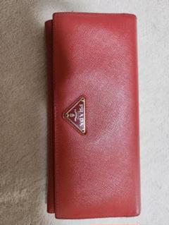 PRADA ポルタ・パッティ・ルンガ 赤(正品)