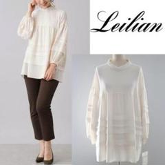 新品【Leilian レリアン】フリルタック サマーチュニック 13+