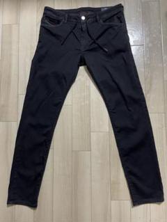 ジョグジーンズ美品DIESEL THOMMER ブラックデニム