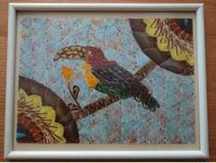 希少　蝶　貼り絵　芸術品