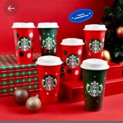 アメリカ限定】スタバ リユーザブルカップ ホリデー25周年限定 ホット 