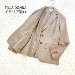 イタリア製 ベージュ テーラードジャケット Dolce & Gabbana テーラードジャケット ベージュ リネン混 伊製