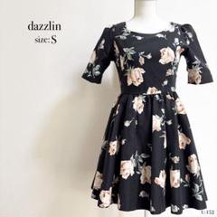 ☆美品☆ dazzlin ダズリン フラワープリント ワンピース Sサイズ 花柄