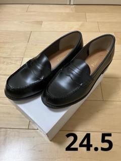 マックレガー☆レディースローファー☆L(24〜24.5)☆本革黒☆未