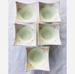 ピンク ゴールド 小鉢 盛鉢 盛り皿 ボウル 和食器 5客セットのサムネイル