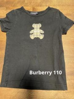 BURBERRY テディベアプリント Tシャツ 110A ブラック