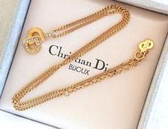 極美品 Christian Dior 喜平チェーン CD ロゴ ネックレス