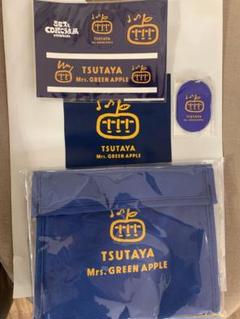 TSUTAYA Mrs. GREEN APPLE バッグ&ステッカー TSUTAYA × Mrs GREEN APPLE 限定コラボグッズ バッグ&ステッカー