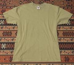 00s ONEITA POWER-T 無地　ポケットTシャツ　カーキ
