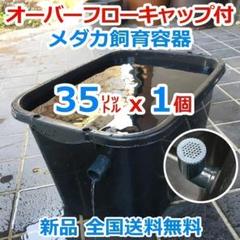 メダカ飼育ケース 75㍑黒x3個 オーバーフローキャップ付 屋外水槽 越冬 新仕様】メダカ飼育ケース 樽型18㍑ 黒x2個 オーバーフロー対策