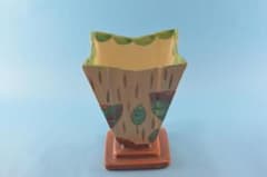 【最終お値下げ】英国アンティーク　MYOTT窯の花器(1930年代デコ) 最終お値下げ】英国アンティークMYOTT窯1930年代の花器