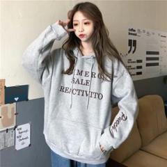 【大人気】新品　レディース　韓国　オルチャン　パーカー トップス　裏起毛