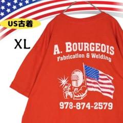 47013【アメリカ古着】ジャージーズ Tシャツ XL オレンジ ヴィンテージ