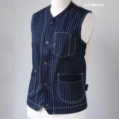 エヴィスベスト　Ｌ 楽天市場】【中古】EVISU | エヴィス デニムベスト Lot1557