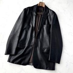 【あきら】LOEWE ロエベ ラム革ライダースジャケット グレージュ 7599208243.jpg