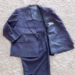美 60S ヴィンテージ スーツ セットアップ シングル グレー 青紺 菅田将暉 VINTAGE - ヴィンテージ スーツ 成人式 90s 00s セレモニー 菅田
