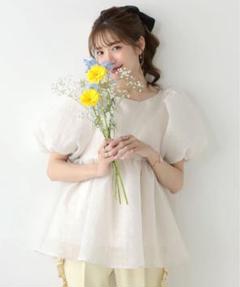 【新品　タグ付き】peu pres ダチョウジャガード パフスリーブブラウス 楽天市場】ブラウス 7分丈袖 森ガール レディース サマー