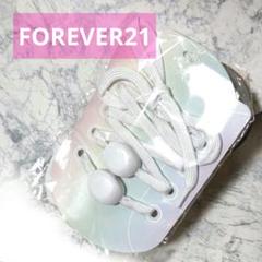 新品　シューレース　フォーエバー21　FOREVER21　パールホワイト　靴ひも