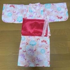 コンビミニ　キッズ　花柄浴衣　セパレートタイプ　110サイズ