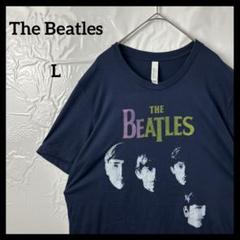 バンドtシャツ　The Beatles ビートルズ　ネイビー紺色　ヴィンテージ
