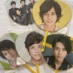 二宮和也　うちわ　セット 嵐 - 嵐 二宮和也 うちわ 8点セットの通販 by こっとん's shop