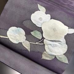 5-305 夏帯 夏物 紗 開き名古屋帯 美品 正絹 着物 - メルカリ