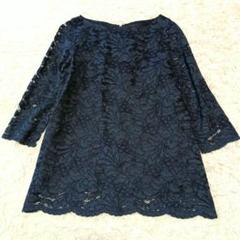 極美品♪スピックアンドスパン レースラッセルブラウス 総レース 黒 ブラック Spick & Span - 極美品♪スピックアンドスパン レースラッセル