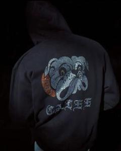 タトゥースタジオヤマダ　ジップフーディ　tattoo studio yamada TATOO STUDIO YAMADA ZIP HOODIE BLACK