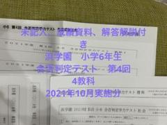 最新版 2022年度〜2024年度 小6 浜学園 合否判定テスト 3年分 4科目 小6 公開学力テスト 浜学園 2022年〜2024年度 4教科 【3年