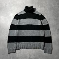 00s ESPRIT heavy stripe cotton sweater