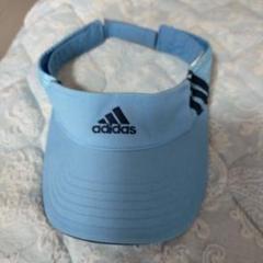 値下げ1380→1000円adidas ライトブルー バイザー