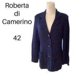ロベルタディカメリーノ　ジャケット　波　白　ホワイト　ロゴ　長袖 2025年最新】Roberta di Camerino レディース テーラード