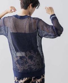ラリアムー　透かし編み　メッシュLalliaMu openwork knit