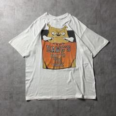 【入手困難】80s USA製 ユニーク 犬 ブルドッグ Tシャツ アメカジ