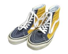 Vans ハイカットスニーカー ネイビー/イエロー　28cm VANS VAULT - VANS SK8-Hi (28cm) ハイカット スニーカー