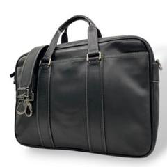 美品　コーチ　ビジネスバッグ　黒　レキシントン　レザー　2way U15 メンズ