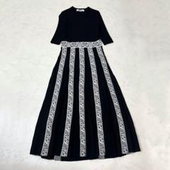 FURFUR ファーファー チロリアン ニット ドレス ロング ワンピース 黒