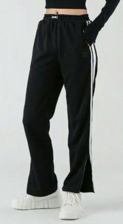 新品　NBB WEEKEND 裾ファスナー ラインパンツ ブラック　サイズ0