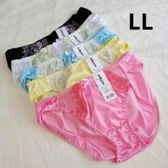 【LL】5枚 レディースショーツ 大きいサイズ XL まとめ売り(H442)のサムネイル