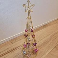 ディズニー　ワイヤーツリー　クリスマスツリー　ミッキー　ゴールドのサムネイル