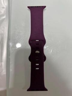 Apple Watch バンド シリコン スポーツバンド 蜂柄 パープル