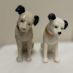 昭和レトロ Victor ビクター犬 ニッパー犬 犬の置物 陶器製