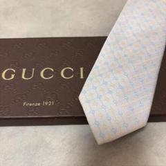 美品 GUCCI グッチ シルク 水色 チェック GG柄 総柄 ダブルG 美品 GUCCI グッチ シルク 100％ 水色 ブルー GG柄 総柄 ダブルG
