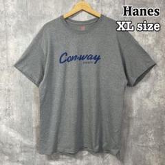 Hanes ヘインズ XL グレー オーバーサイズ Tシャツ シンプル 古着