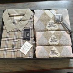 Burberry チェック柄パジャマ Lサイズ タオルセット - メルカリ