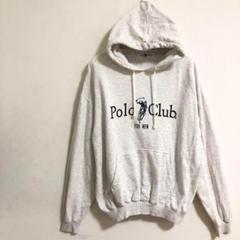 PoloClubパーカー（F）日本製プルオーバー　ゆったり　大きめ　a3643